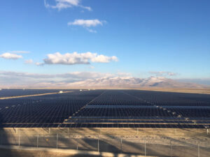 A solar power plant.